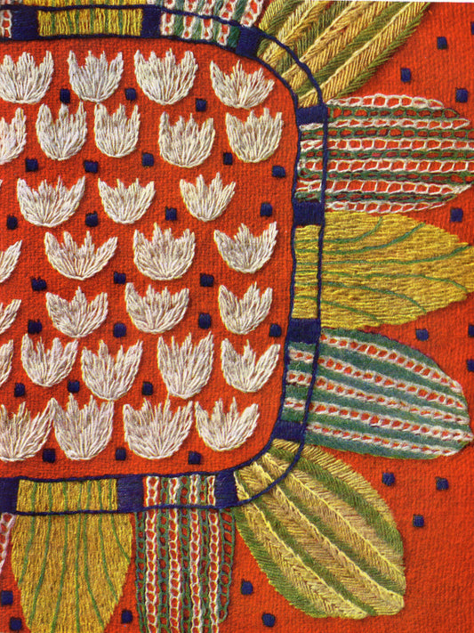 midcentury swedish embroidery from vintage sewing book, Hemslöjdens Handarbeten