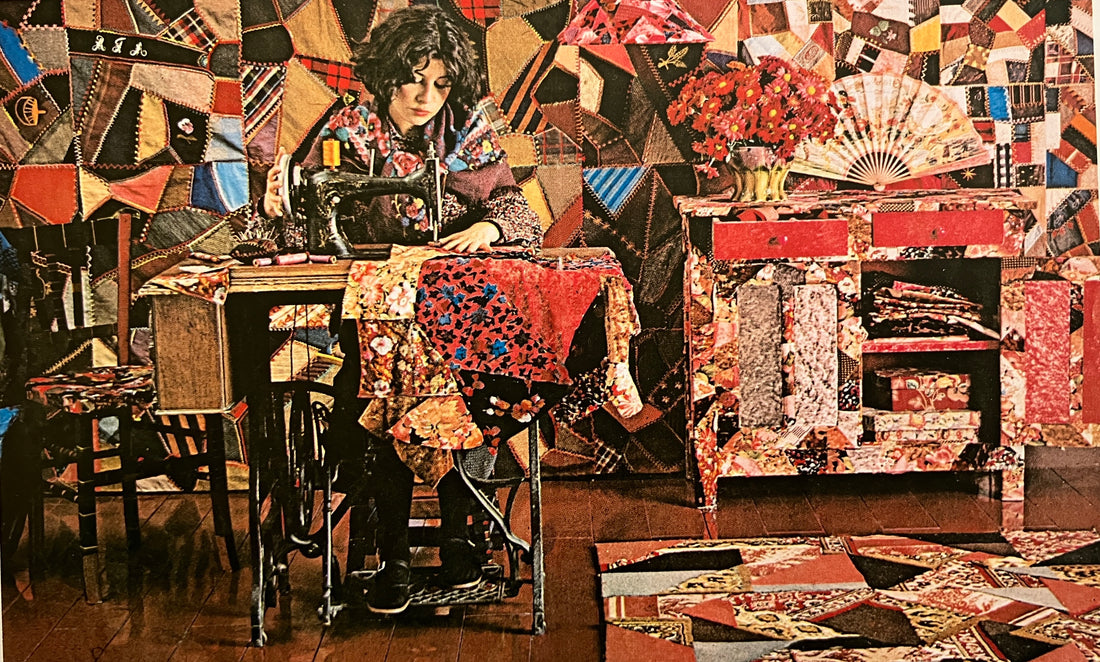 Cent Idees 100 Ideas book - patchwork sewing room 70s