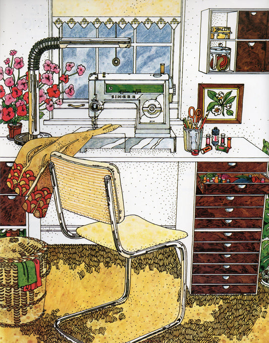 Collins Encyclopedia of Home Sewing vintage craft book cover