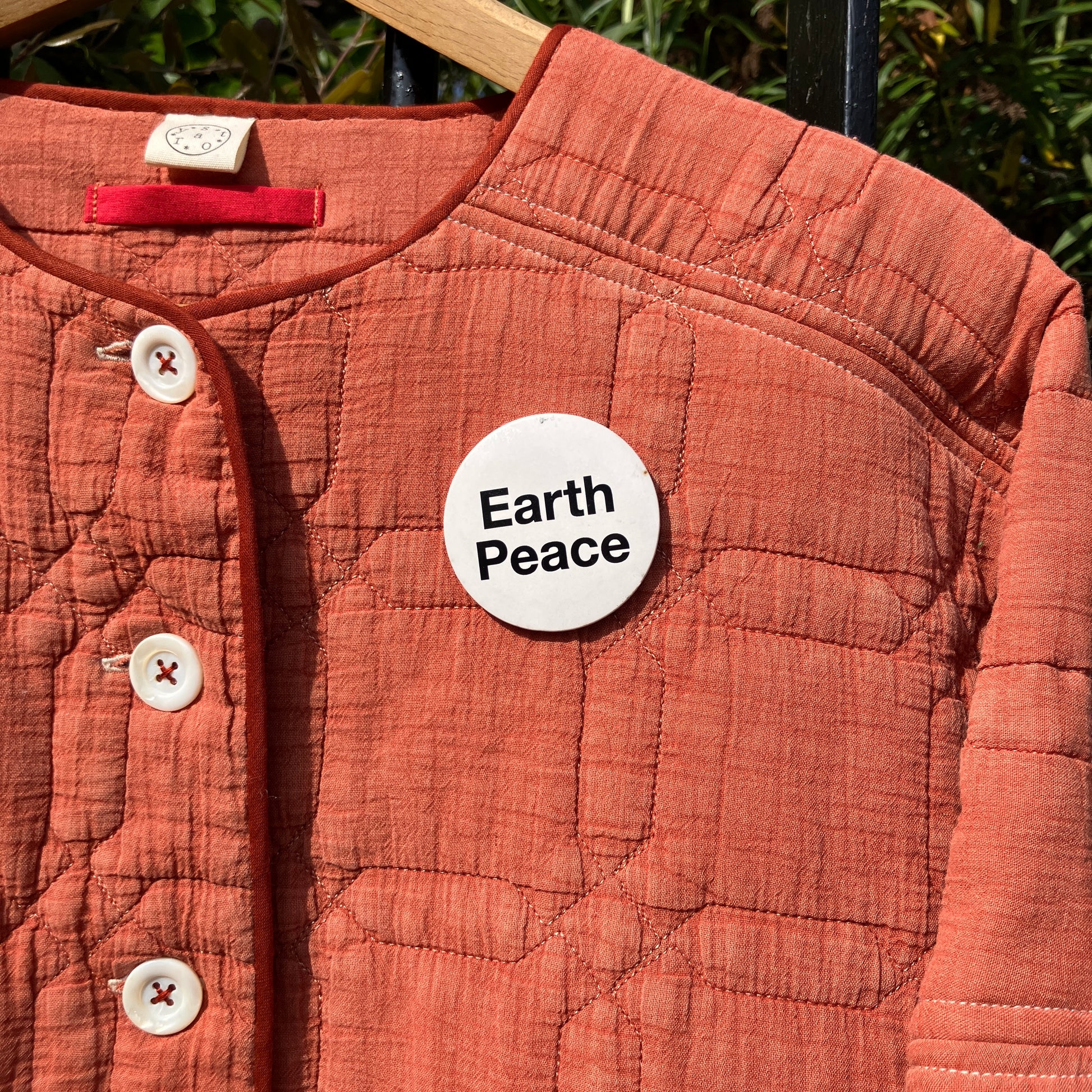 Comfy, boxy summer-weight jacket made from found Merchant and Mills quilted cotton fabric