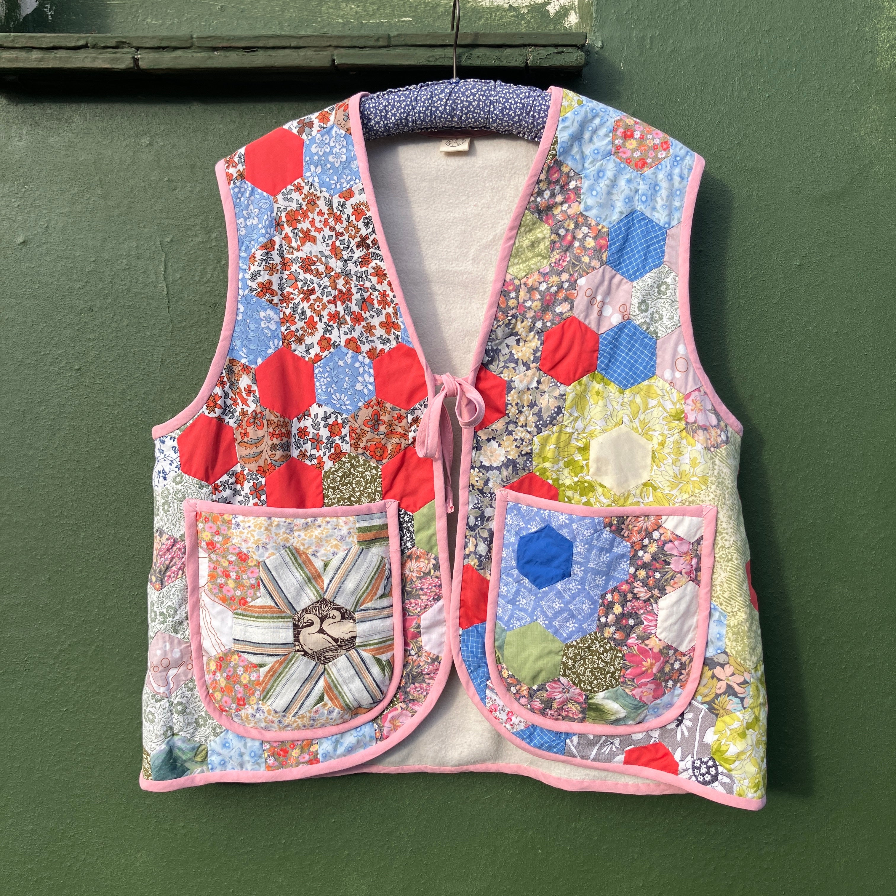 Patchwork vest clearance