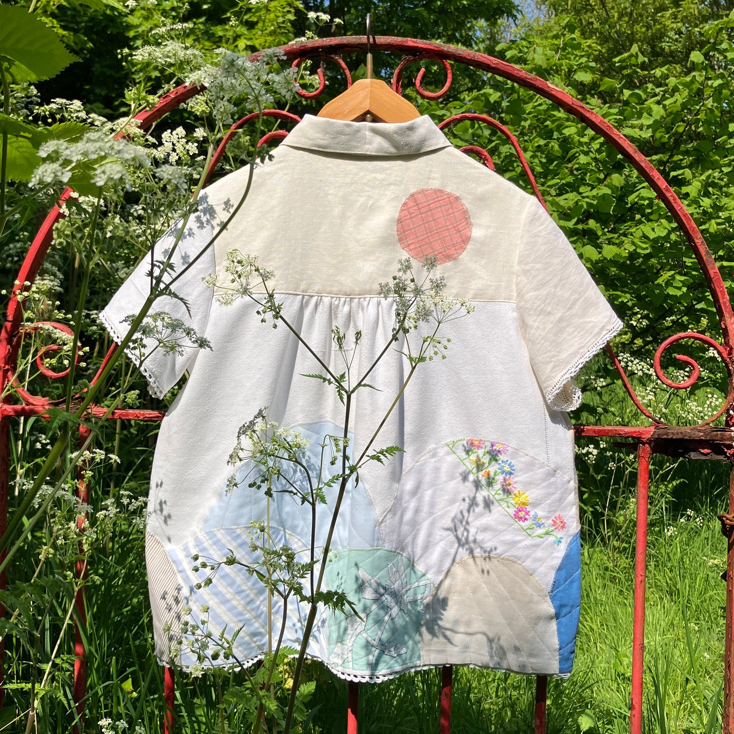 Hand made appliqué weather shirt