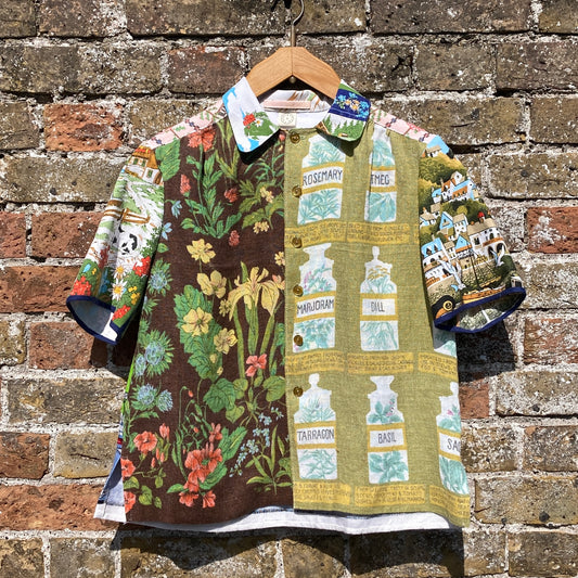 Handmade tea towel shirt