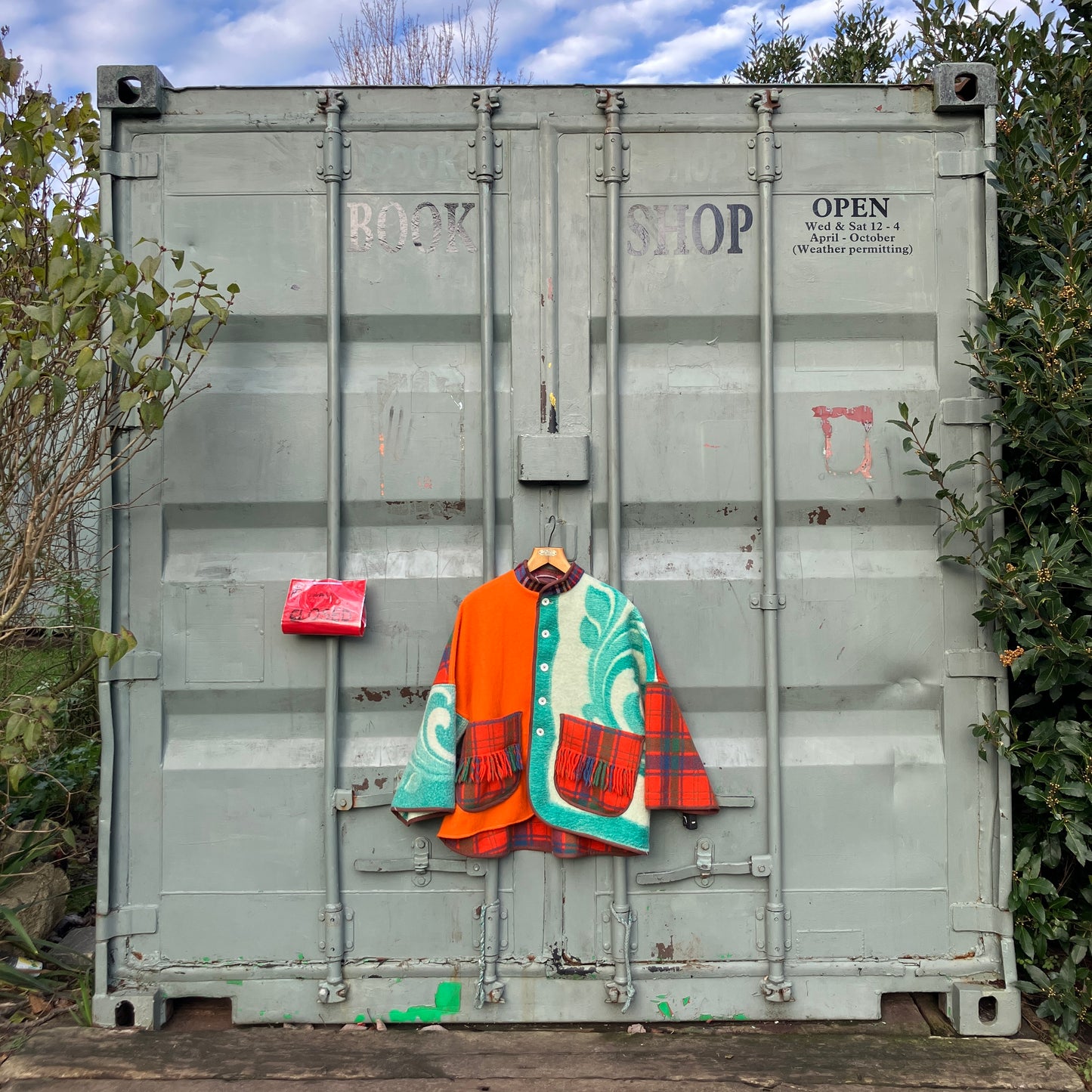 Dreamcoat patchwork recycled blanket jacket