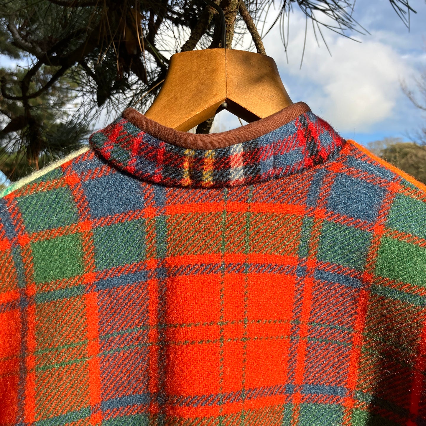 Dreamcoat patchwork recycled blanket jacket