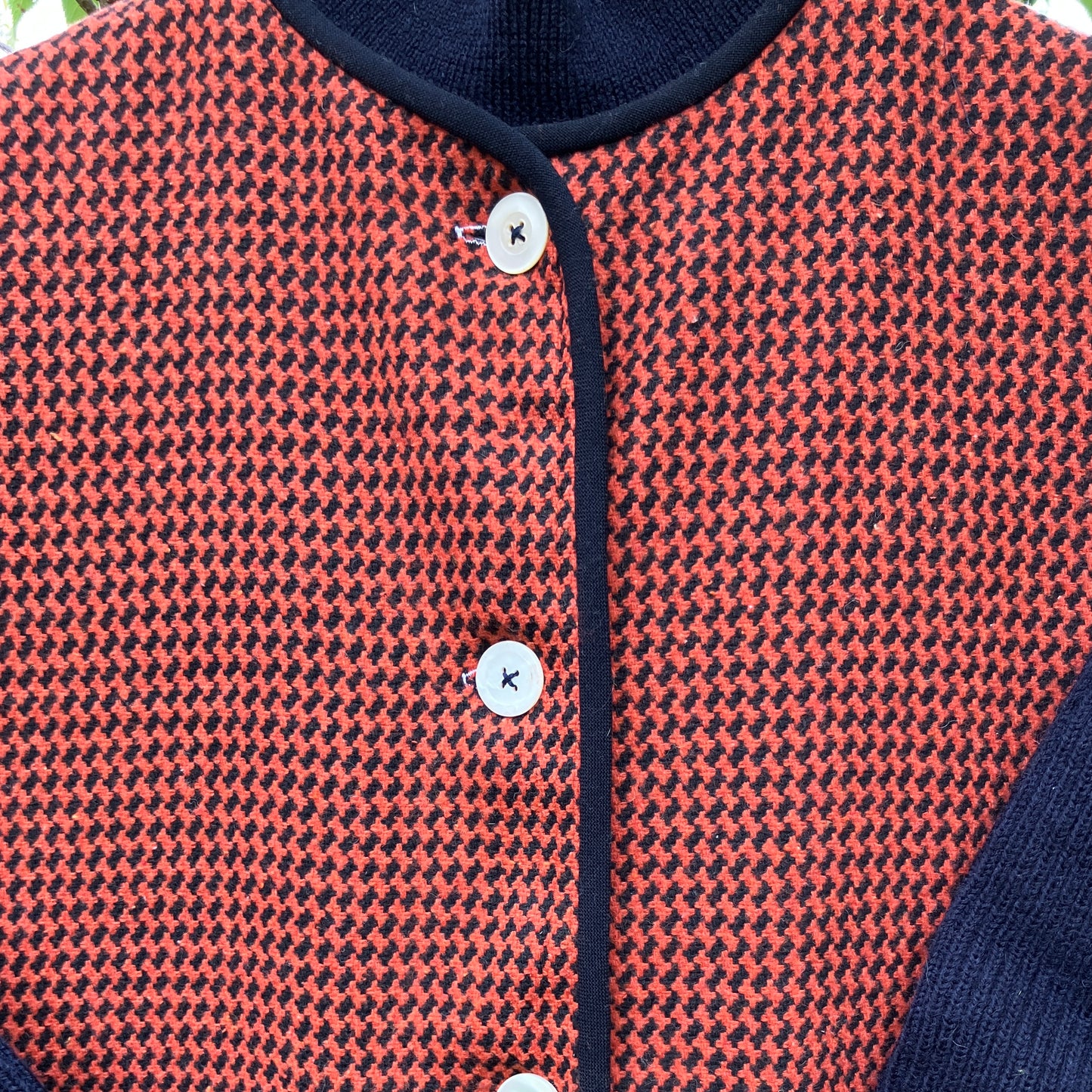 Button-front vest made from recycled wool fabric
