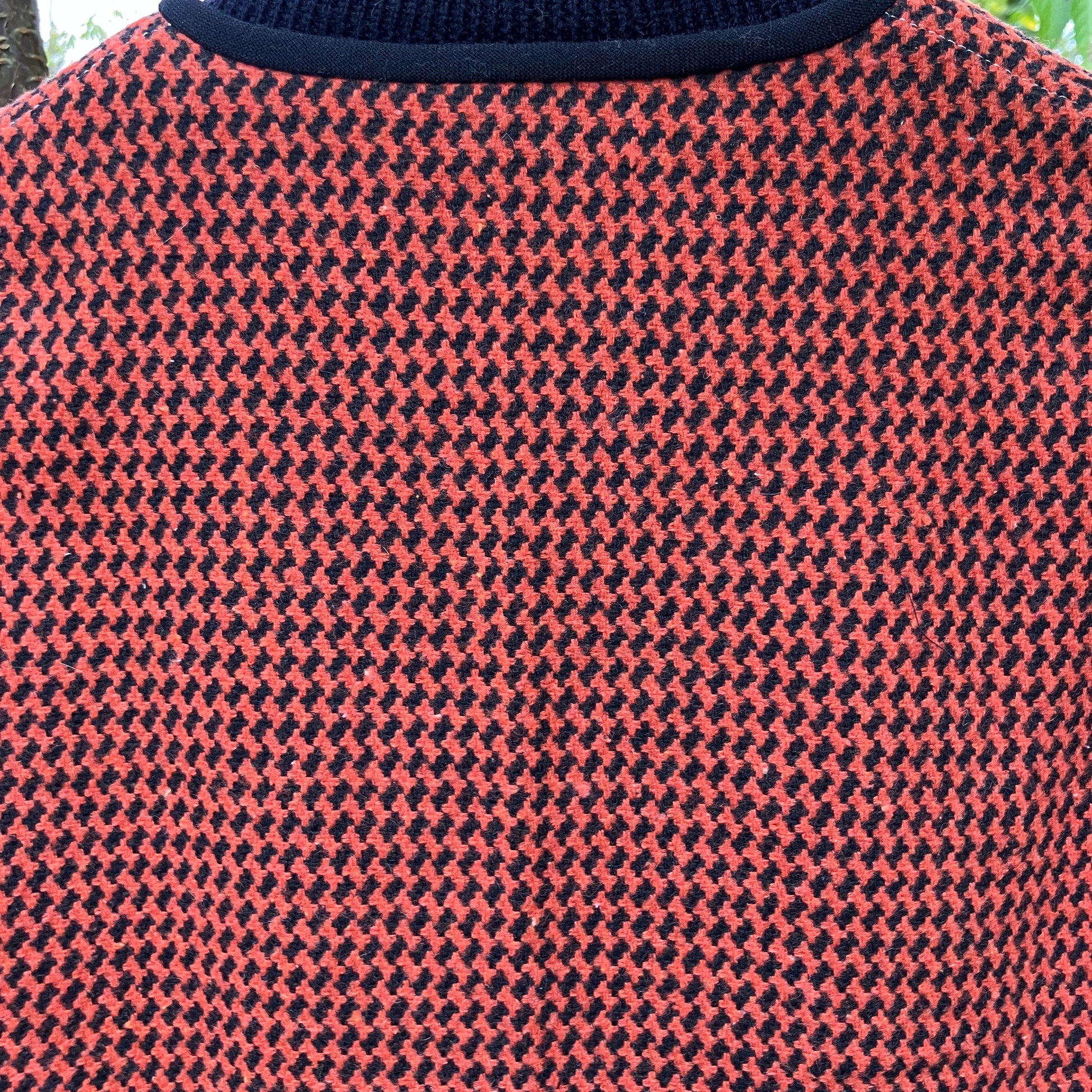 Button-front vest made from recycled wool fabric