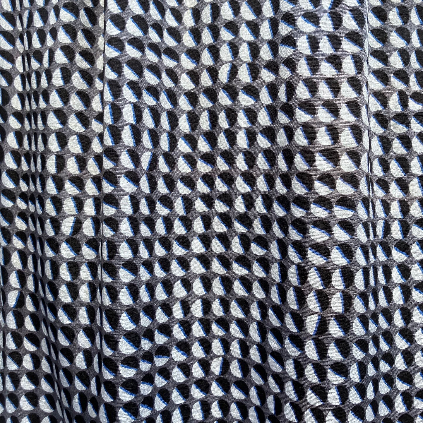 Geometric-print shirt made from reclaimed vintage fabric