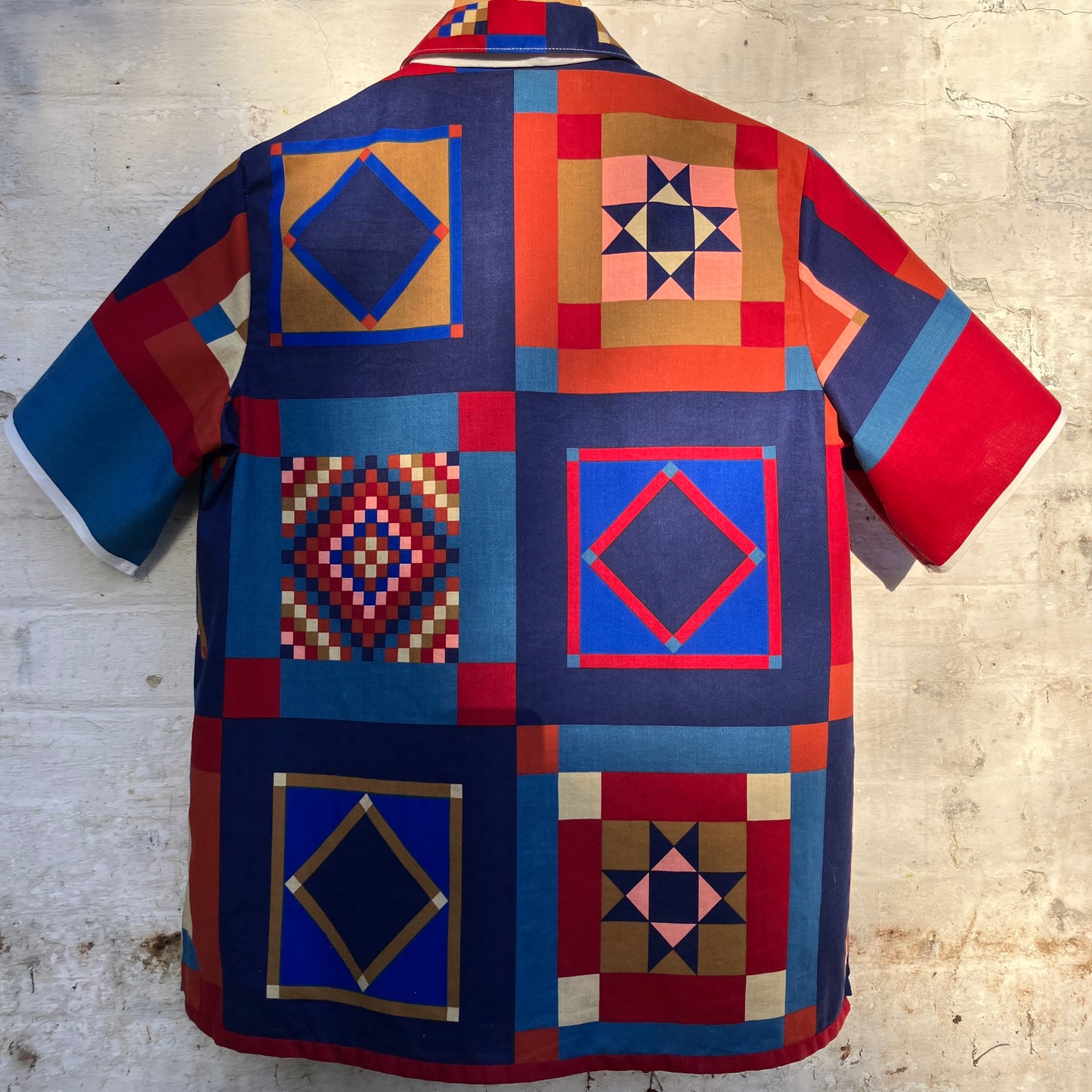Patchwork print shirt