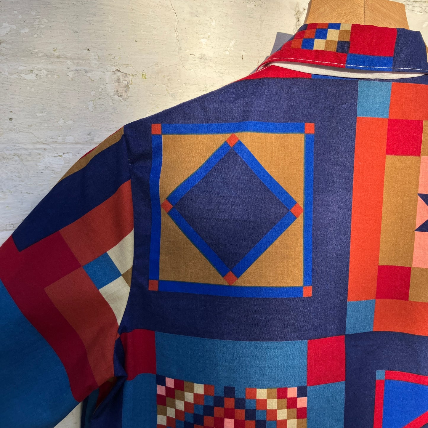 Patchwork print shirt