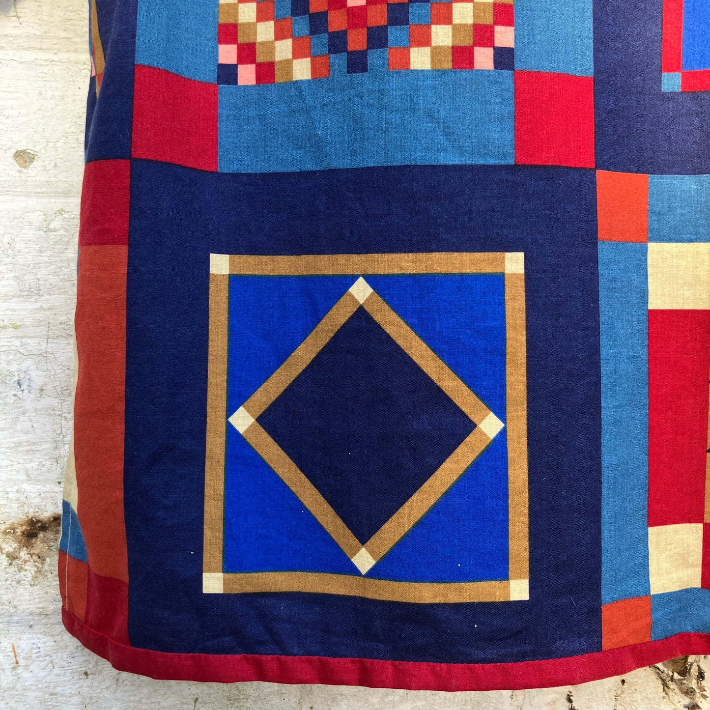 Patchwork print shirt