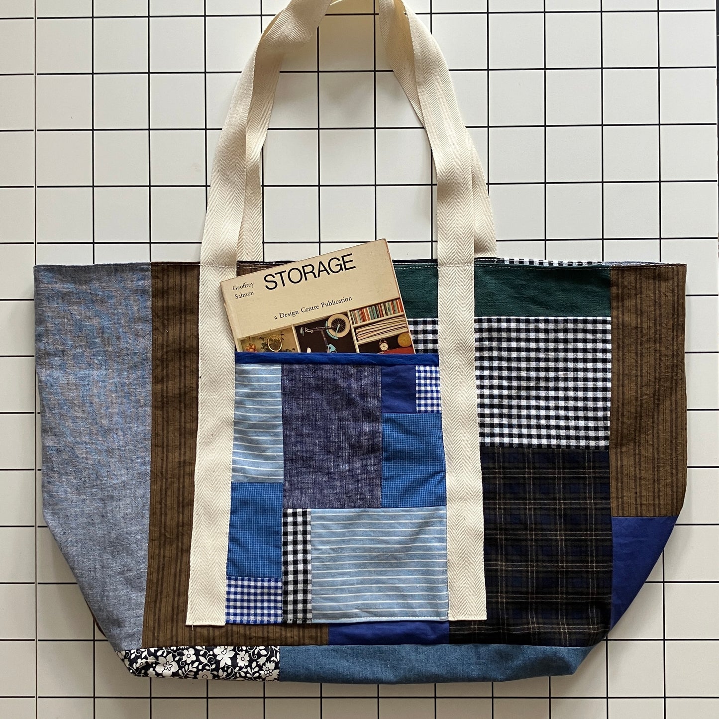 Patchwork tote bag