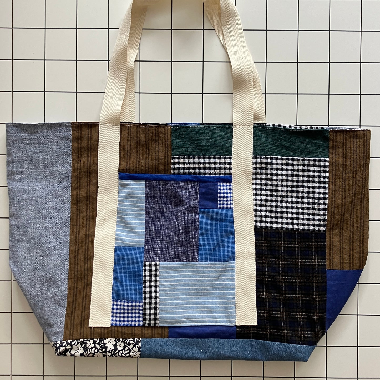 Patchwork tote bag