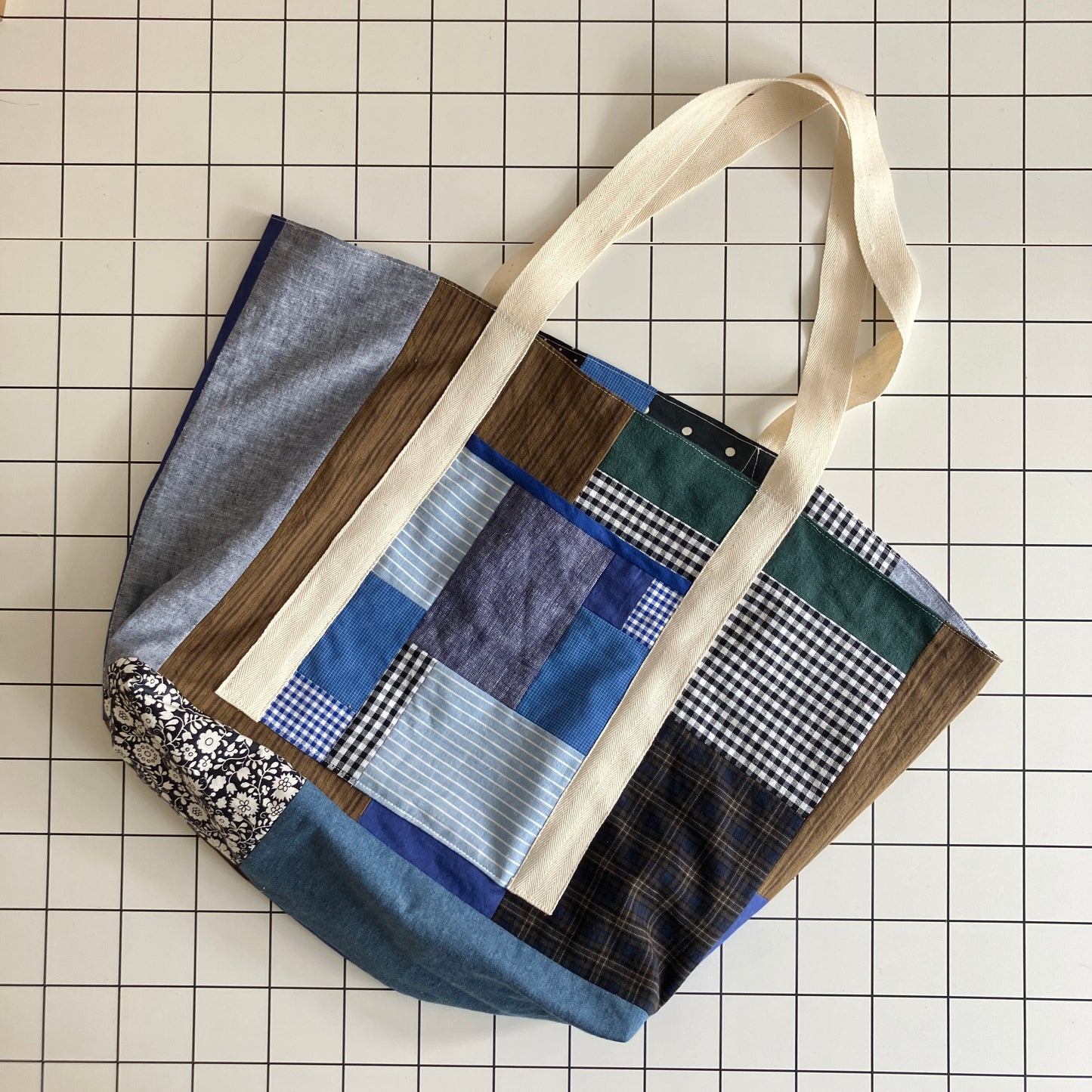 Patchwork tote bag