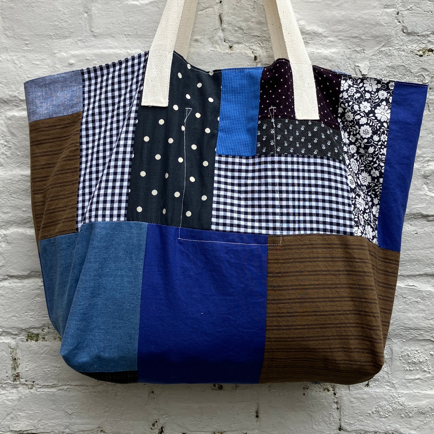 Patchwork tote bag