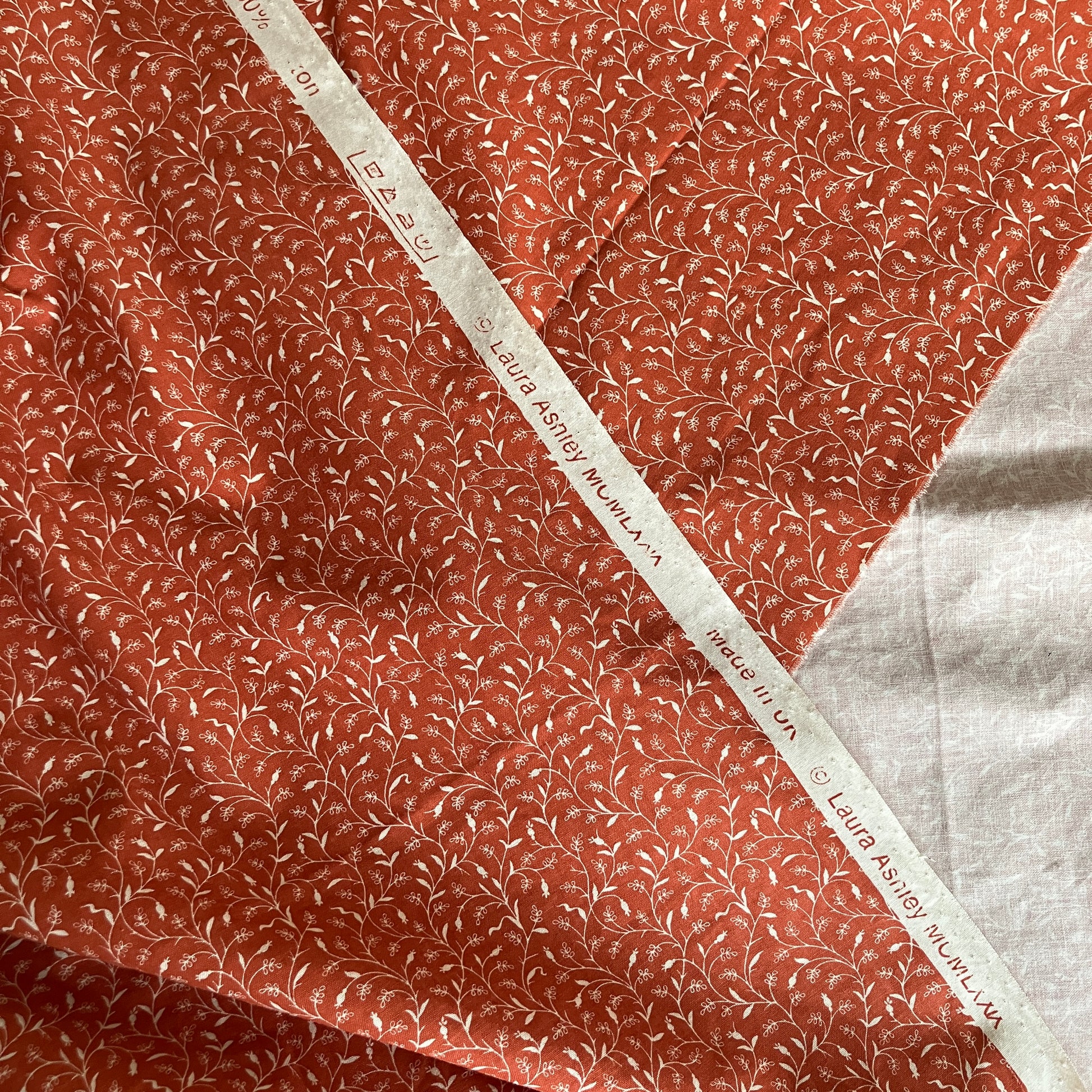 triangular neckerchief in vintage Laura Ashley  print fabric