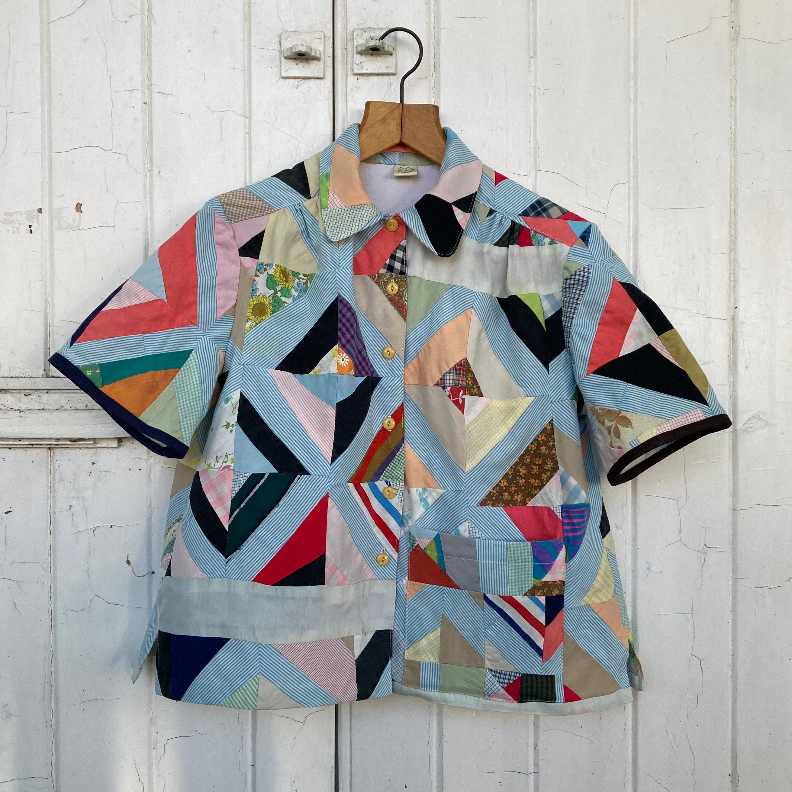 Handmade American patchwork shirt